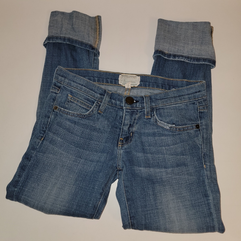 Current/Elliott Beatnick Jeans Size 24 Whiskey - Picture 3 of 9